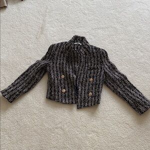 Heartloom Black and White Tweed Blazer